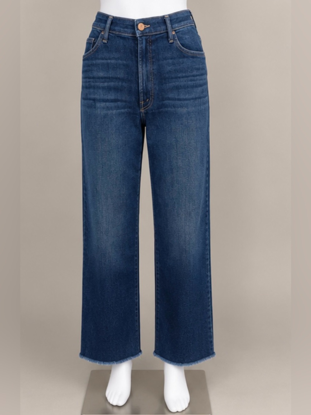 MOTHER The Hustler Ankle Fray Jeans Size 31 Home Movies High Rise